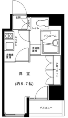 グランフォース五反田の物件間取画像